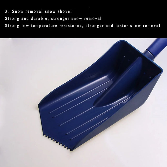 B15 Multifunctional Winter Snow Ice Removal Tool Set Telescopic Pole Ice Shovel Kit - 6