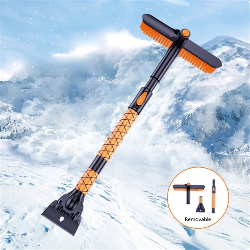 ST-3908 Winter Extendable Detachable Dual Head Snow Removal Shovel Car Windshield Snow Scraper Brush - 2