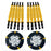 R-1539 10Pcs Winter Car Truck Tire Snow Chain TPU+Steel Anti-skid Widen Strap Vehicle Wheel Chain - 1