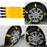 R-1539 10Pcs Winter Car Truck Tire Snow Chain TPU+Steel Anti-skid Widen Strap Vehicle Wheel Chain - 2