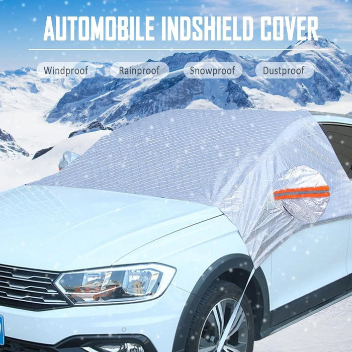 R-3910 Snow Ice Protection Reflective Car Front Windshield Protector Cover Sun Shade - 2