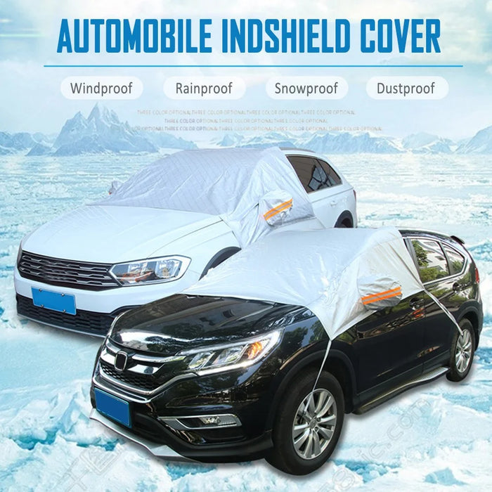 R-3910 Snow Ice Protection Reflective Car Front Windshield Protector Cover Sun Shade - 3