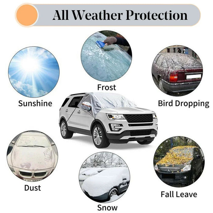 R-3910 Snow Ice Protection Reflective Car Front Windshield Protector Cover Sun Shade - 6
