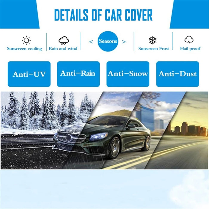 R-3910 Snow Ice Protection Reflective Car Front Windshield Protector Cover Sun Shade - 7
