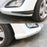 1 Pair Solid Color Car Front Bumper Protectors Strips Anti-Collision Silicone Trim Covers, Size L - Black - 5