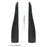 1 Pair Solid Color Car Front Bumper Protectors Strips Anti-Collision Silicone Trim Covers, Size L - Black - 7