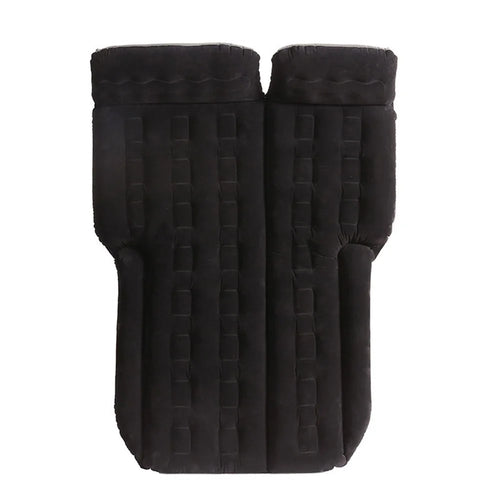 BY-688 Inflatable SUV Air Mattress Camping Bed PVC + Flocking Car Travel Sleeping Bed - Black - 1