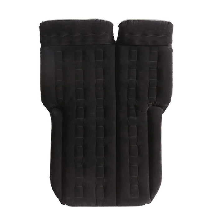 BY-688 Inflatable SUV Air Mattress Camping Bed PVC + Flocking Car Travel Sleeping Bed - Black - 1