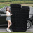 BY-688 Inflatable SUV Air Mattress Camping Bed PVC + Flocking Car Travel Sleeping Bed - Black - 3
