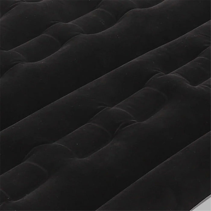 BY-688 Inflatable SUV Air Mattress Camping Bed PVC + Flocking Car Travel Sleeping Bed - Black - 5