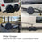 KG0167 12-Inch SUV Truck Wheel Cover Protector Litchi Texture Leather Car Tire Cover for 20-22 Inch Tire - 4