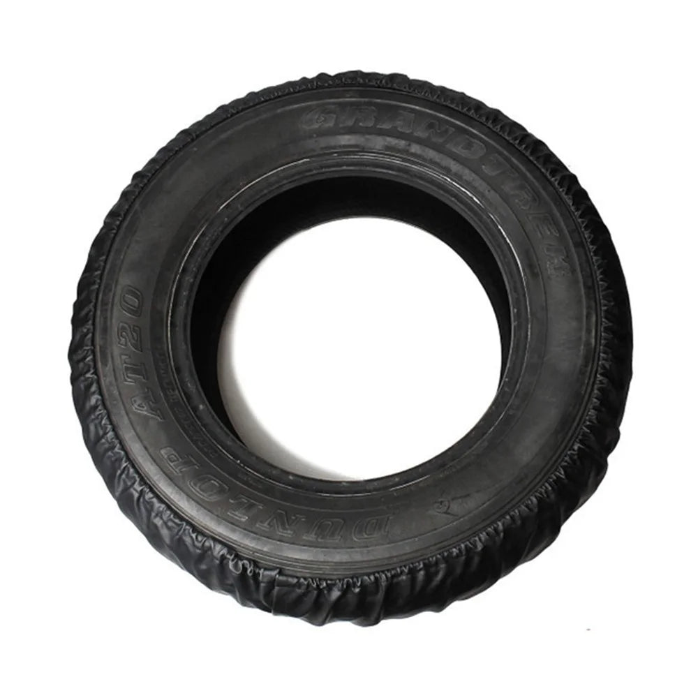 KG0167 14-Inch Litchi Texture Leather Car Tire Cover Wheel Protector for 24-26 Inch Tire - 6
