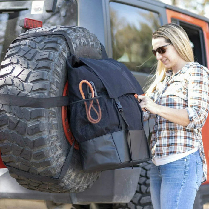 KG0108 Off-Road Spare Tire Storage Bag Large Capacity Trash Bag Organizer for SUV Trunk Car - 5