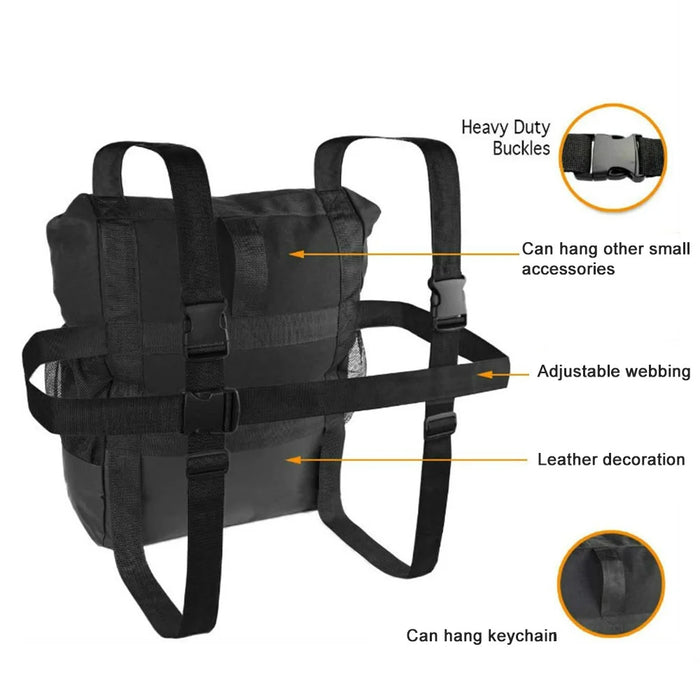 KG0108 Off-Road Spare Tire Storage Bag Large Capacity Trash Bag Organizer for SUV Trunk Car - 6