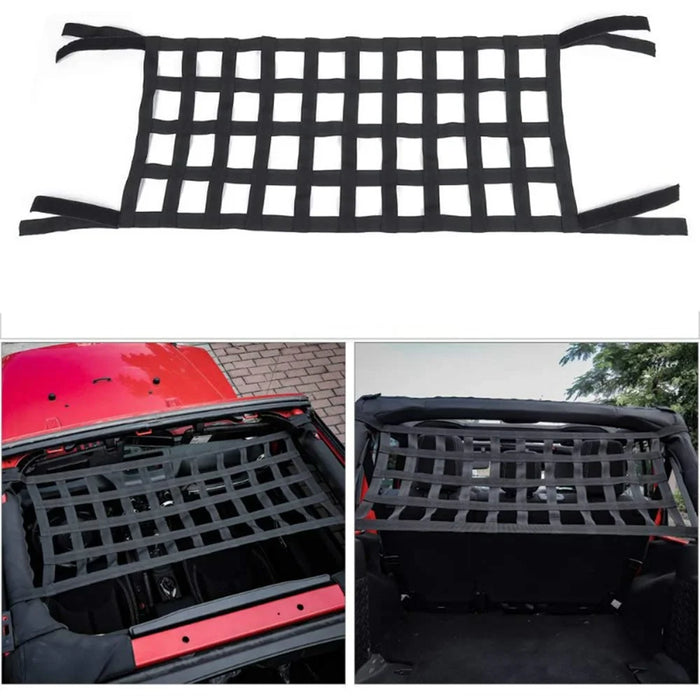KG0091 Car Roof Cargo Net SUV Cargo Storage Mesh Hammock Automotive Accessory - 2