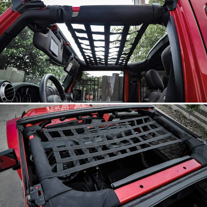 KG0091 Car Roof Cargo Net SUV Cargo Storage Mesh Hammock Automotive Accessory - 4