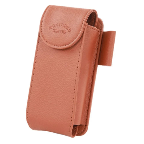 GOATHERD Car Sun Visor Mount Microfiber Leather Sunglasses Storage Bag Glasses Holder Pouch - Brown - 1