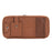 Car Sunshade Storage Bag Multi-Pockets Sunglasses Cards Pen Organizer Microfiber Leather Pouch - Brown - 1