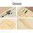 Car Sunshade Storage Bag Multi-Pockets Sunglasses Cards Pen Organizer Microfiber Leather Pouch - Brown - 4