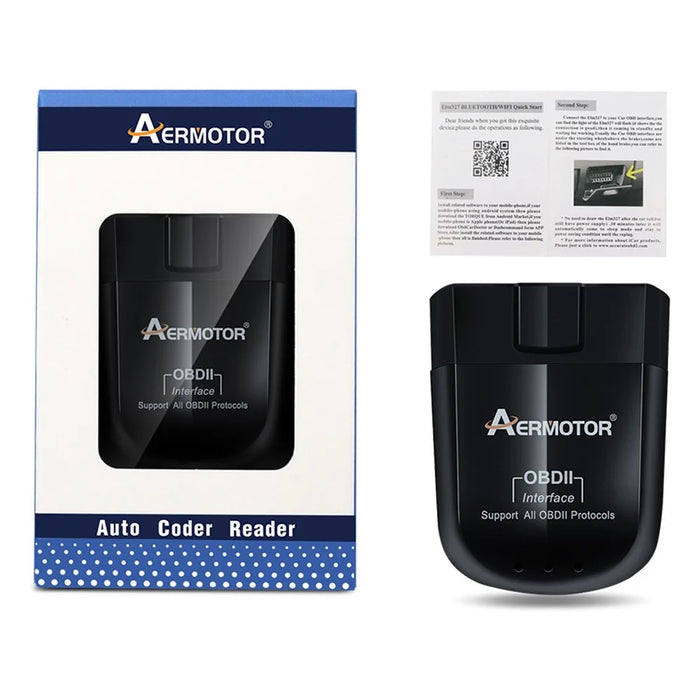 AERMOTOR ELM327 V1.5 OBD 2 Scanner Bluetooth-compatible 4.0 Car OBD2 Reader Check Engine Scan Tool (Chip: PIC18F25K80) - 6