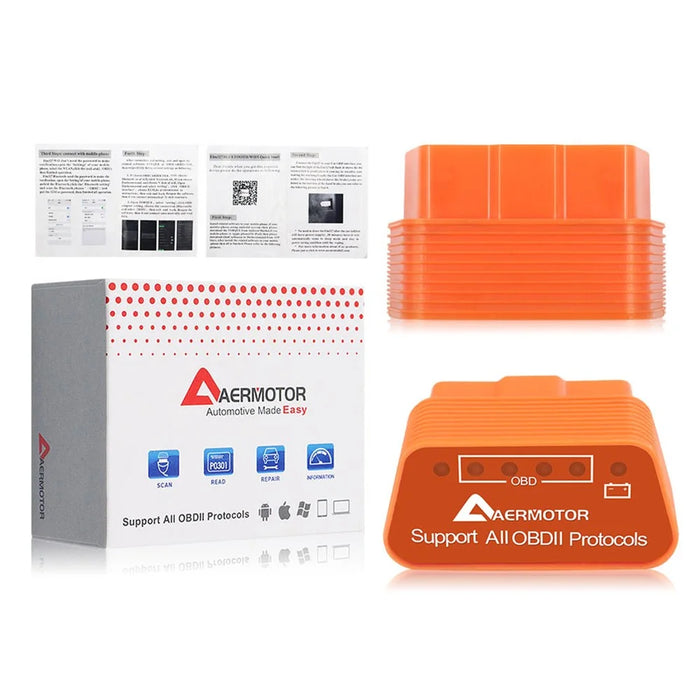 AERMOTOR V1.5 ELM327 OBD2 Bluetooth-compatible Code Reader Car Check Engine Diagnostic Scan Tool - 4