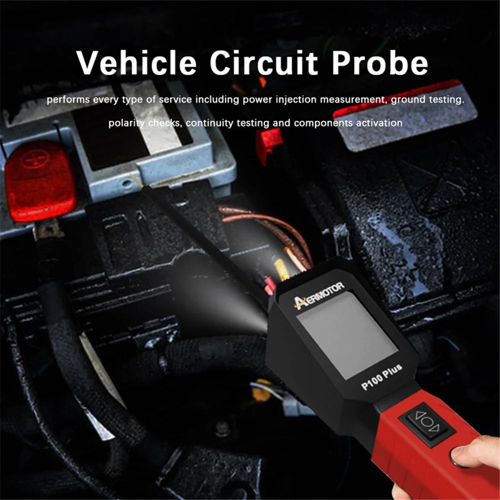 AERMOTOR P100 Plus Vehicle Circle Probe Electrical System Automotive Circuit Tester Power Circuit Probe Kit - 3