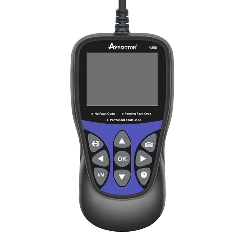 AERMOTOR V850 Car Diagnostic Scanner OBD2 Engine Check Automotive Code Reader - 1