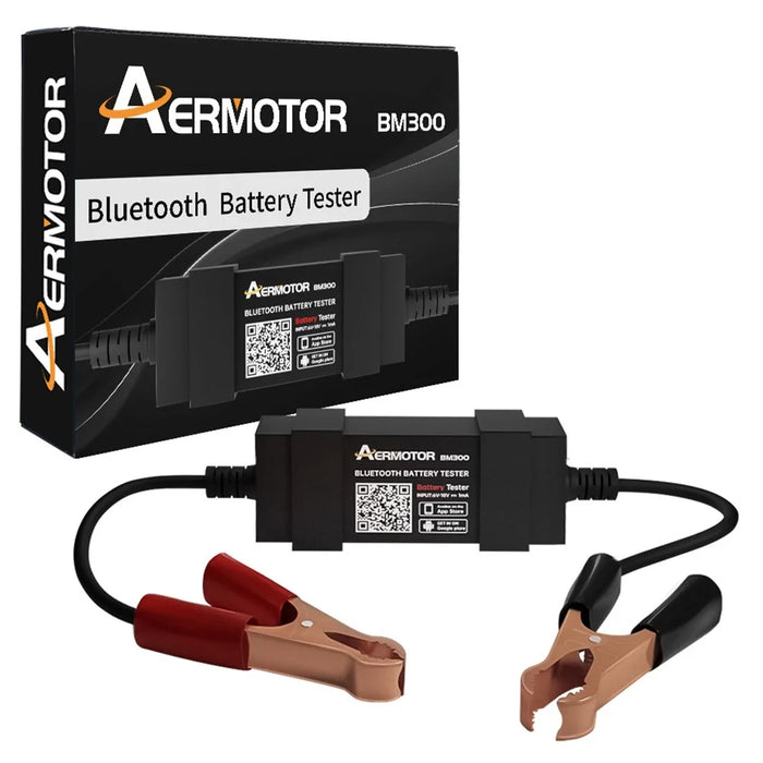AERMOTOR BM300 Car Battery Tester Wireless Bluetooth-compatible 12V Car Battery Testing Charging Cranking Analyzer for Android iOS - 1