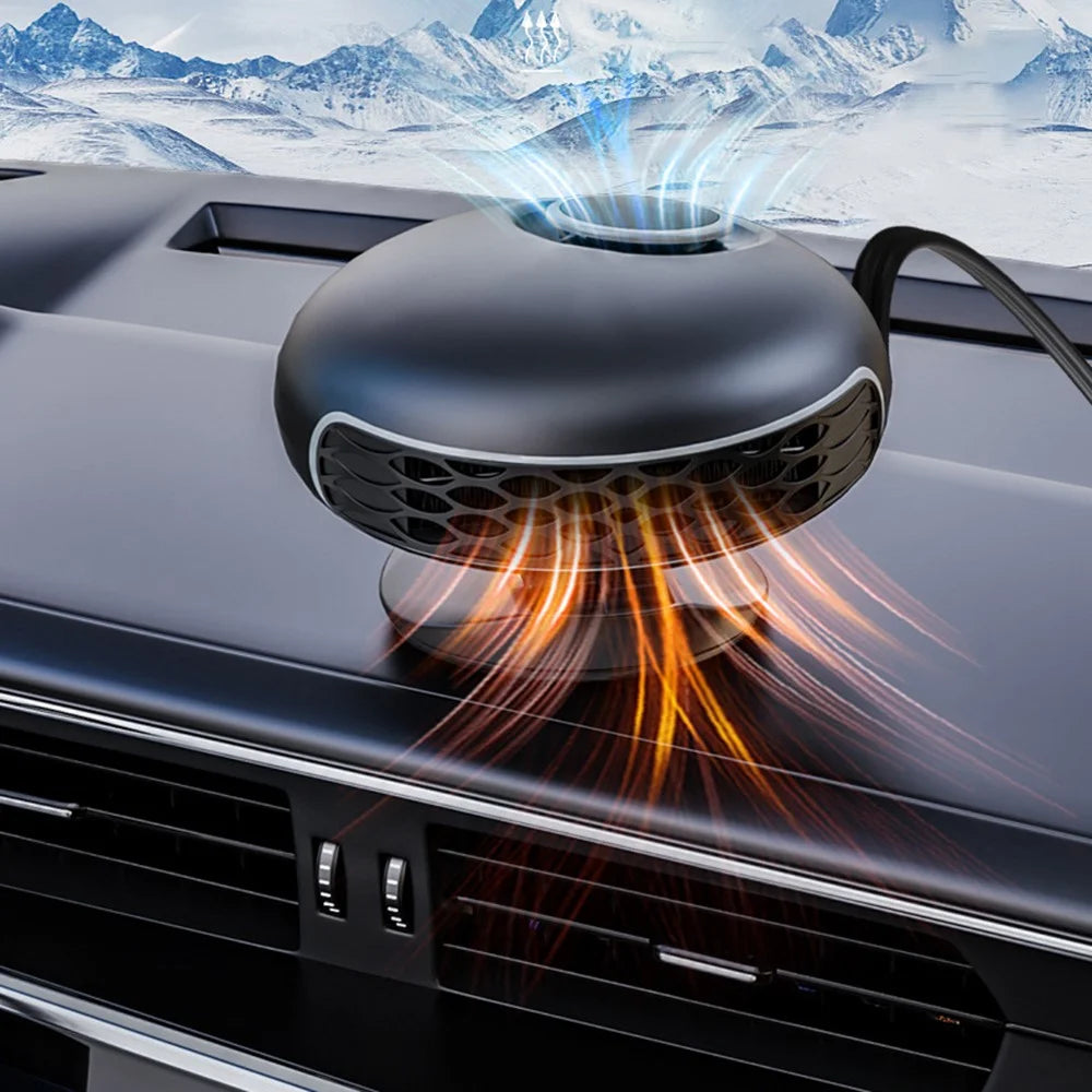 9777 12V 150W Auto Heater 360 Degree Rotation Fan Car Heater Cooler ABS Demister Defroster - 7