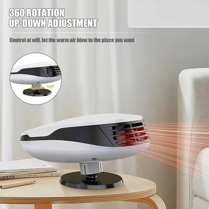 9710 Multi-Function Car Mounted Heater Defogger / Defrost Car Hot Air Warmer Heating Fan - 6