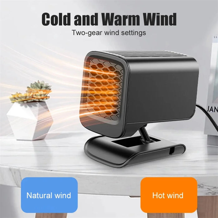 9729 12V Car Foldable Heater Windshield Defrosting Defogging Heating Fan Vehicle Interior Heating Device - 4