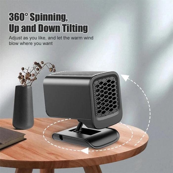 9729 12V Car Foldable Heater Windshield Defrosting Defogging Heating Fan Vehicle Interior Heating Device - 7