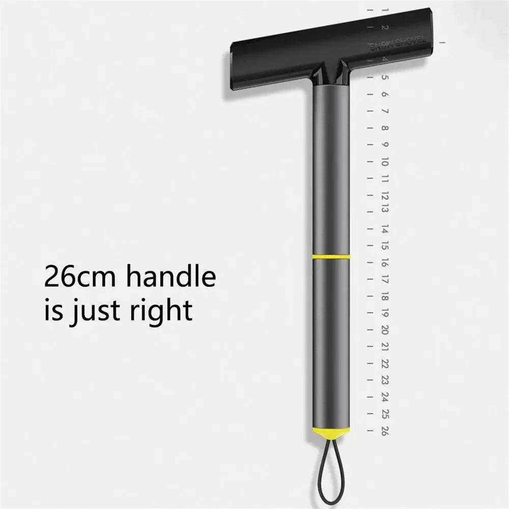 9718 TPU+Aluminum Alloy 2-in-1 Car Window Double-sided Snow Removal Shovel Tire Gravel Cleaning Tool - 7