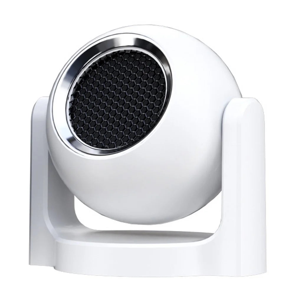 9709 12V Car Interior Hot / Cold Wind Fan Windshield Defrosting Defogging ABS Heater - White - 1