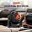 9709 12V Car Interior Hot / Cold Wind Fan Windshield Defrosting Defogging ABS Heater - White - 4