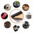 LEXINGXIANG 200x137cm PVC Leather Self-Adhesive Patch Sofa Furniture Repair Patch Leather Sheet - Black - 3