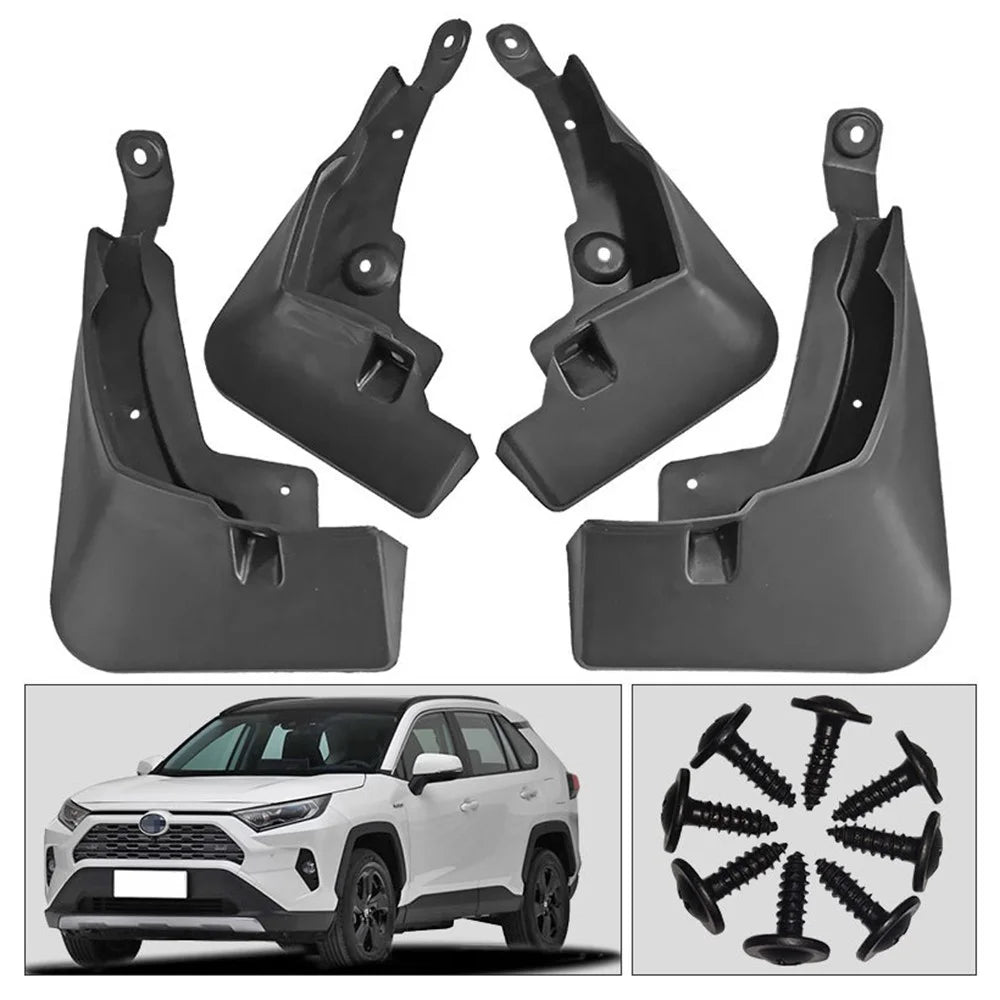 4Pcs Soft PC Mudflaps Mud Fender for Toyota RAV4 2019-2022 Front / Rear Car Mudguard Set Auto Replacement Parts - 1