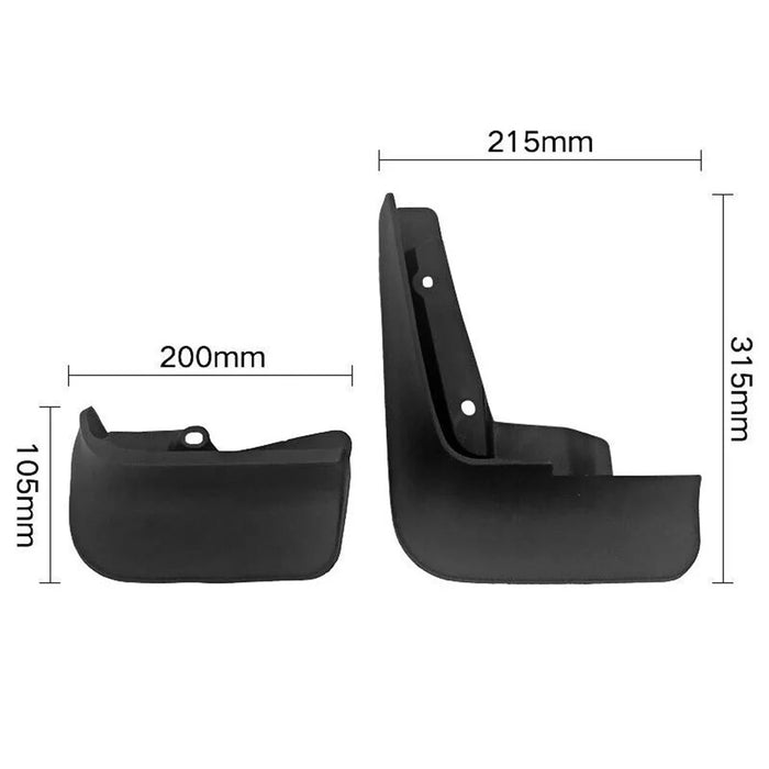 4Pcs Car Mudguard Mud Flaps Set for Multivan Carvelle 2008-2020 Front / Rear Mudflaps Splash Fender Auto Parts - 5