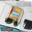 Automotive Interior Litchi Texture PU Leather Car Sun Visor Tissue Box Card Clip Set - Beige - 3