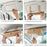 Automotive Interior Litchi Texture PU Leather Car Sun Visor Tissue Box Card Clip Set - Beige - 6