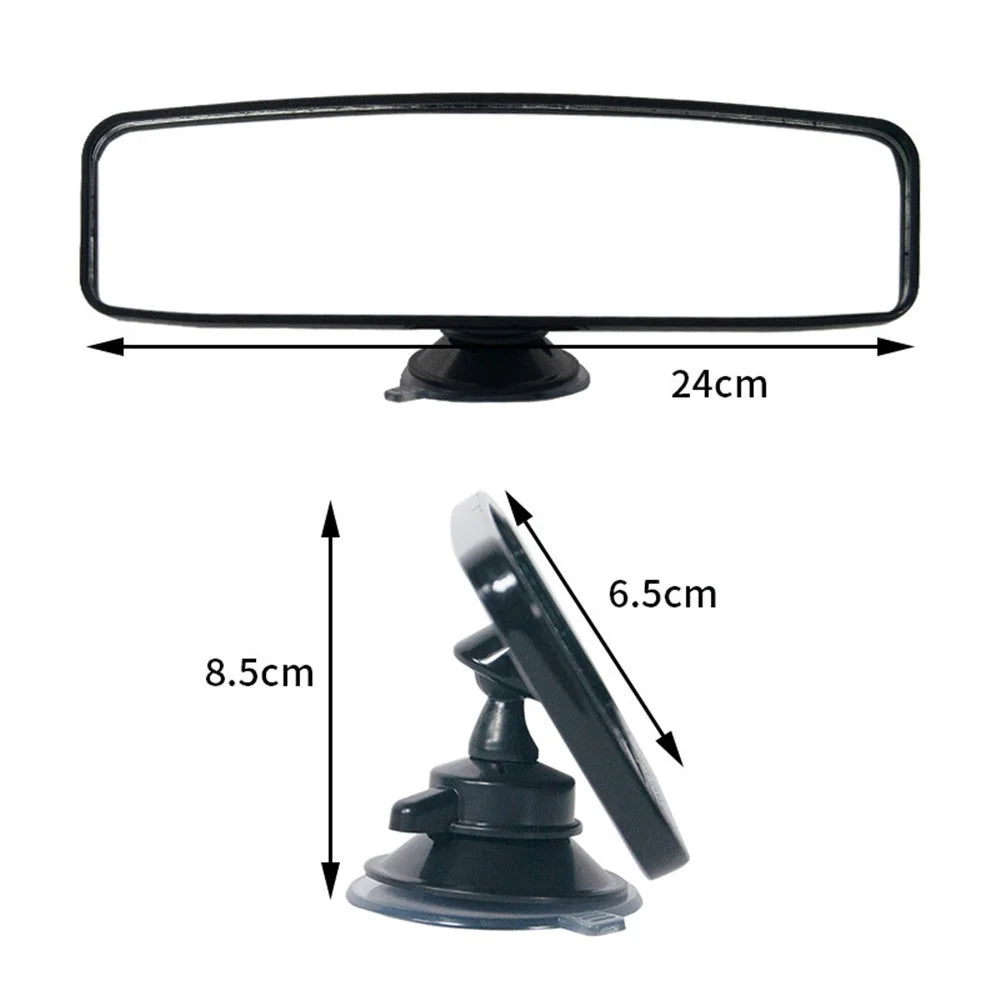 Plastic+Glass Rearview Mirror Car Interior Wide Angle Rear View Mirror (Anti-Glare Function) - Size: S - 4