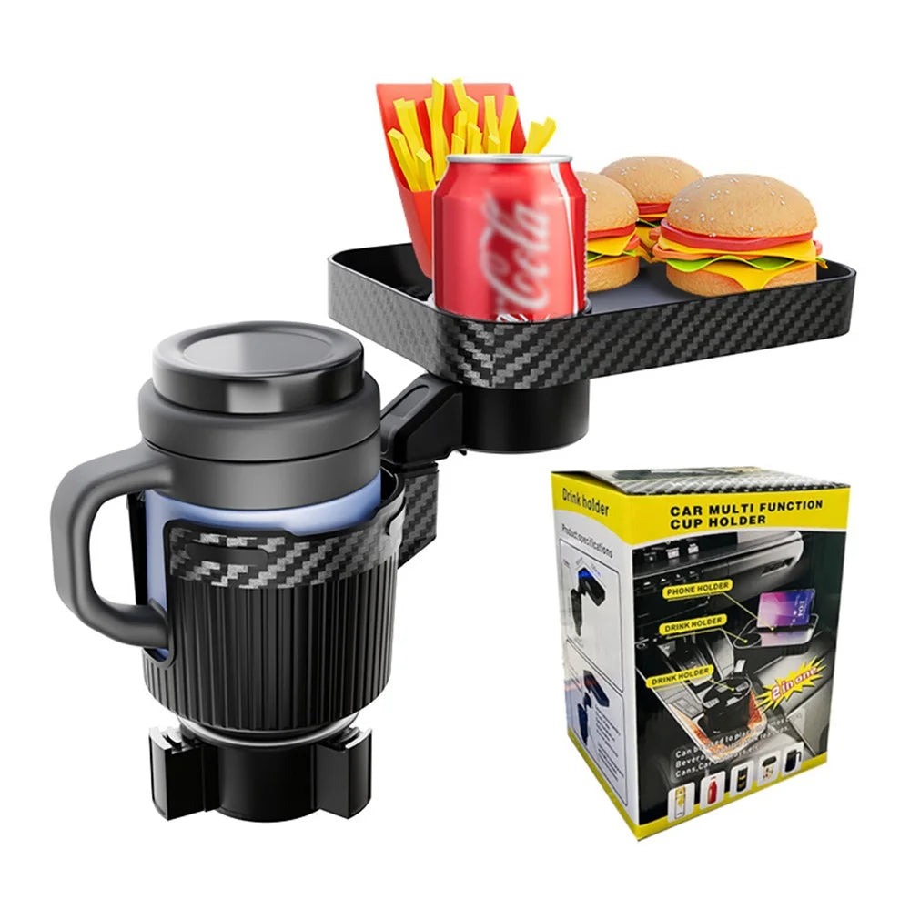 CARFU AC-2392 Square Car Tray Removable Large Insulated Cup Coffee Food Container Car Cup Holder - Green - 4