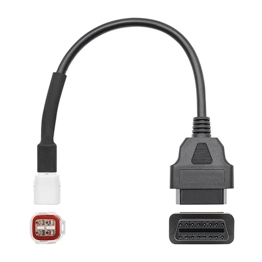 AERMOTOR For Yamaha Motorcycle 4Pin Plug to 16Pin OBD2 Adapter Diagnostic Cable - 1