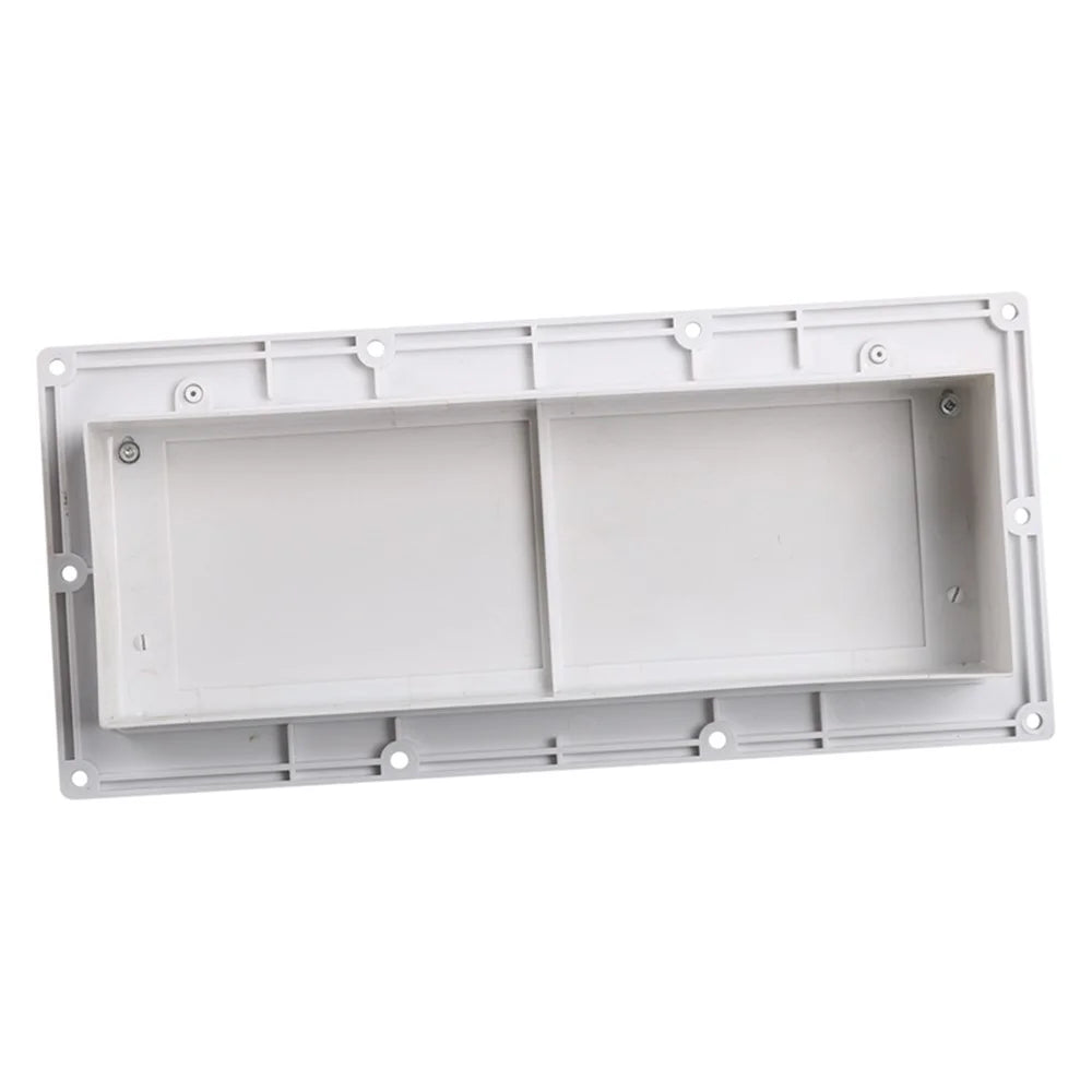 A8664 PP RV Range Motorhome Trailer Hood Exhaust Vent Cover Enhance Airflow (Include 10Pcs Screws) - White - 4