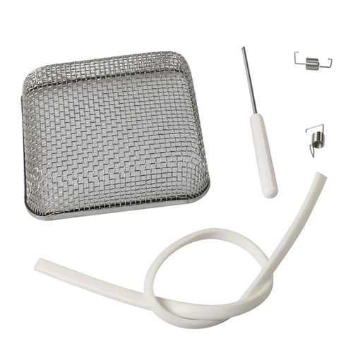 A8668 4.5x4.5 Inch RV Water Heater Vent Screen Stainless Steel Mesh Cover Flying Insect Screen with Installation Tool - 1