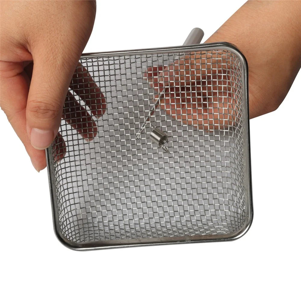 A8668 4.5x4.5 Inch RV Water Heater Vent Screen Stainless Steel Mesh Cover Flying Insect Screen with Installation Tool - 5