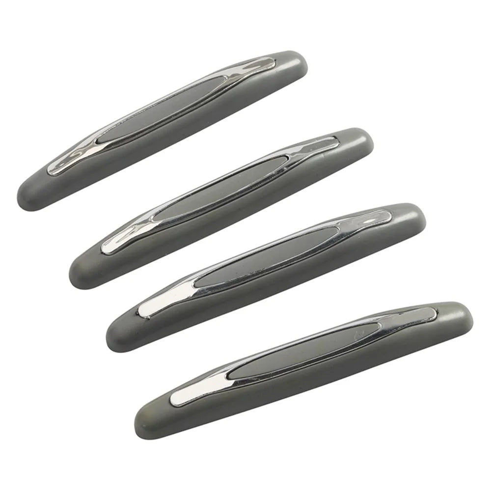 A8618-03 4Pcs Car Truck Door Anti-collision Strip PVC+ABS Vehicle Door Anti-collision Strips - Grey - 1