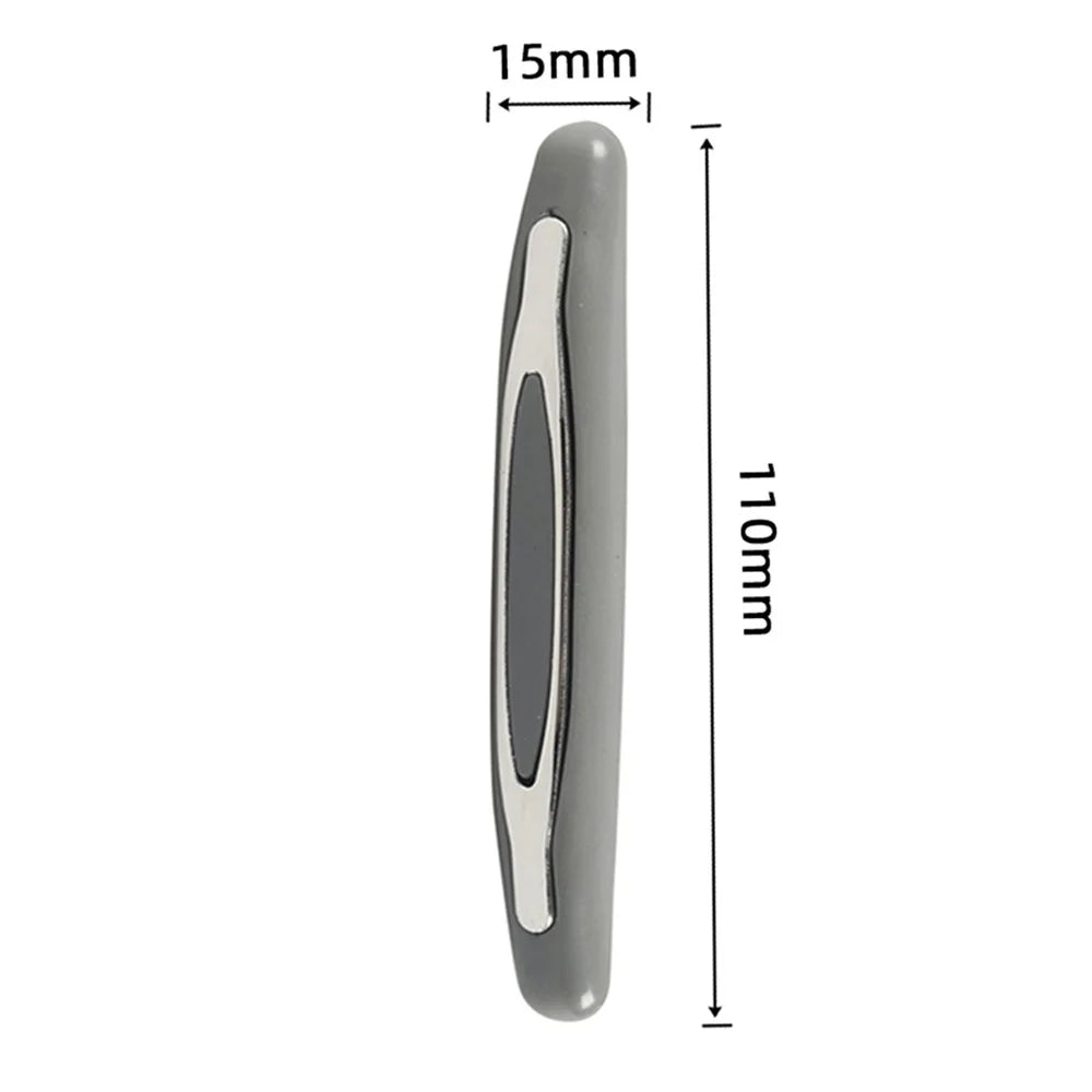 A8618-03 4Pcs Car Truck Door Anti-collision Strip PVC+ABS Vehicle Door Anti-collision Strips - Grey - 5