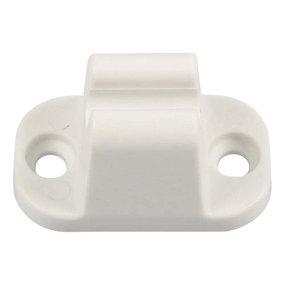 A8624 2Pair White T-Shape Door Retainer Kit Door Stop Retaining Catch Holder Set with Screws for Camper RV Motorhome #2-2 - 2