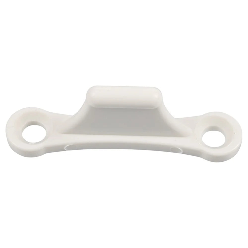 A8624 2Pair White T-Shape Door Retainer Kit Door Stop Retaining Catch Holder Set with Screws for Camper RV Motorhome #2-2 - 3